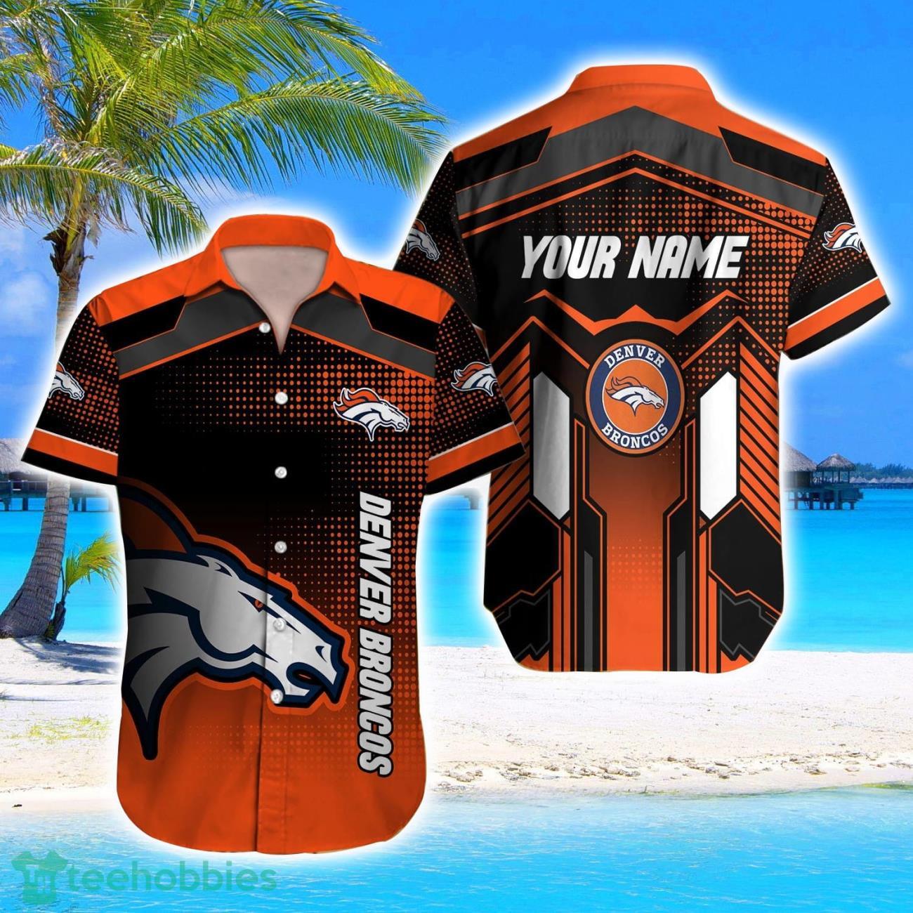 Denver Broncos NFL Hawaii Shirt Custom Name For Big Fans image Denver Broncos NFL Hawaii Shirt Custom Name For Big Fans Product Photo 1