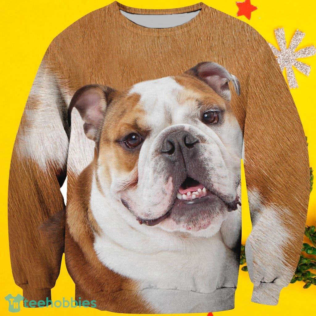 English Bulldog Ugly Sweatshirt 3D Gift For Christmas Pet Lover Product Photo 1