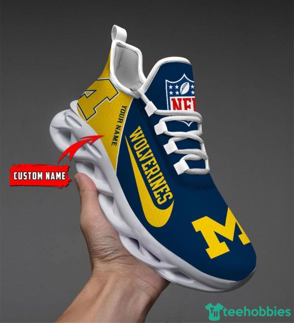NCAA Michigan Wolverines Running Shoes Custom Name Max Soul Shoes Sport Team Gift Product Photo 3