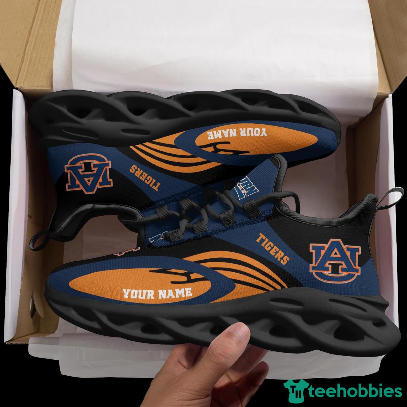 Auburn Tigers NCAA1 Max Soul Shoes Personalized Name Product Photo 1