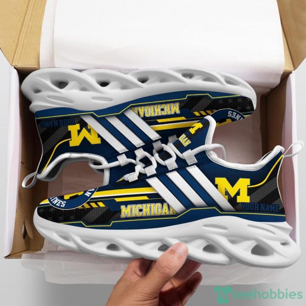 Michigan Wolverines Max Soul Sneakers Personalized Name Trending Sport Running Shoes Product Photo 2