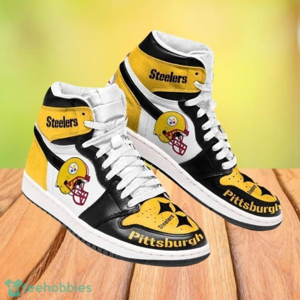 Nfl Pittsburgh Steelers Nike Classic Air Jordan Hightop Sneaker Shoes Product Photo 1