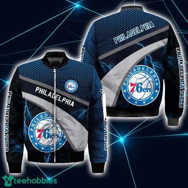 Philadelphia 76ers 3D Bomber Jacket Sport Gift Unisex For Men Women Product Photo 1