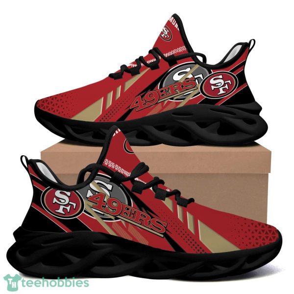 San Francisco 49Ers NFL Max Soul Shoes Custom Name Sneakers Product Photo 2
