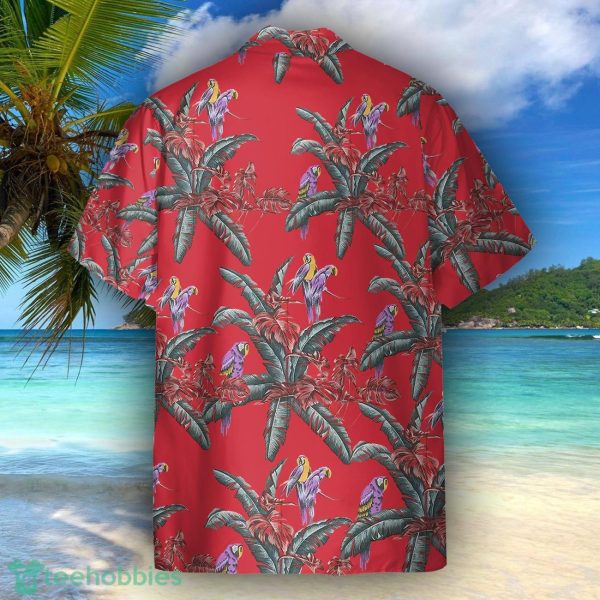 Tom Selleck Magnum Pi Red Movie Cosplay Costume Hawaiian Shirt For Men Women Product Photo 2