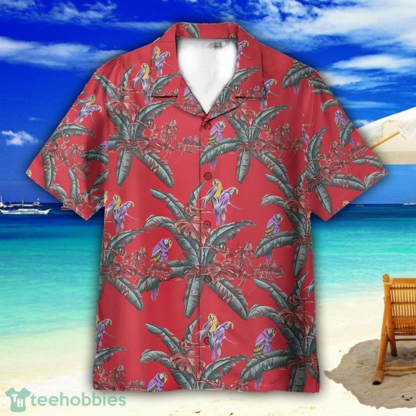 Tom Selleck Magnum Pi Red Movie Cosplay Costume Hawaiian Shirt For Men Women Product Photo 1