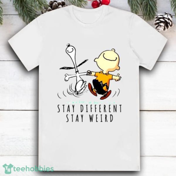 Charlie Brown Snoopy Peanuts Dance Stay Different Stay Weird Shirt Product Photo 1