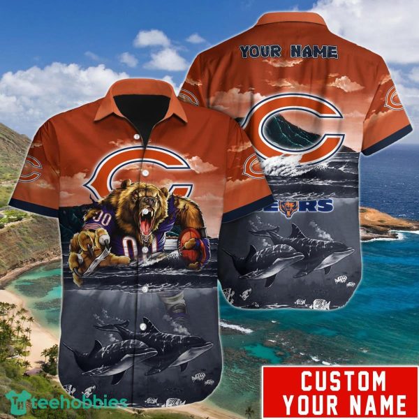 Chicago Bears NFL Hawaiian Shirt Custom Name Unique Gift For Men And Women Product Photo 1