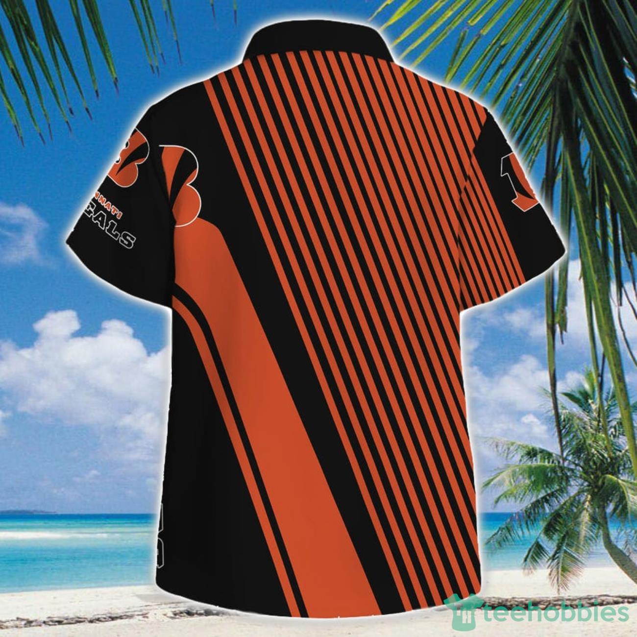 Cincinnati Bengals 555 3D Hawaiian Shirt Button Beach Shirt Product Photo 1