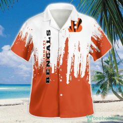 Cincinnati Bengals Logo 12 3D Hawaiian Shirt Button Beach Shirt Product Photo 2