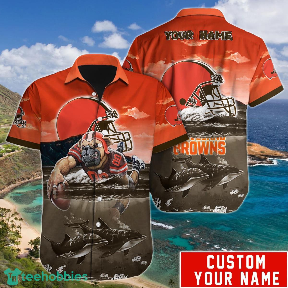 Cleveland Browns NFL Hawaiian Shirt Custom Name Unique Gift For Men And Women Product Photo 1