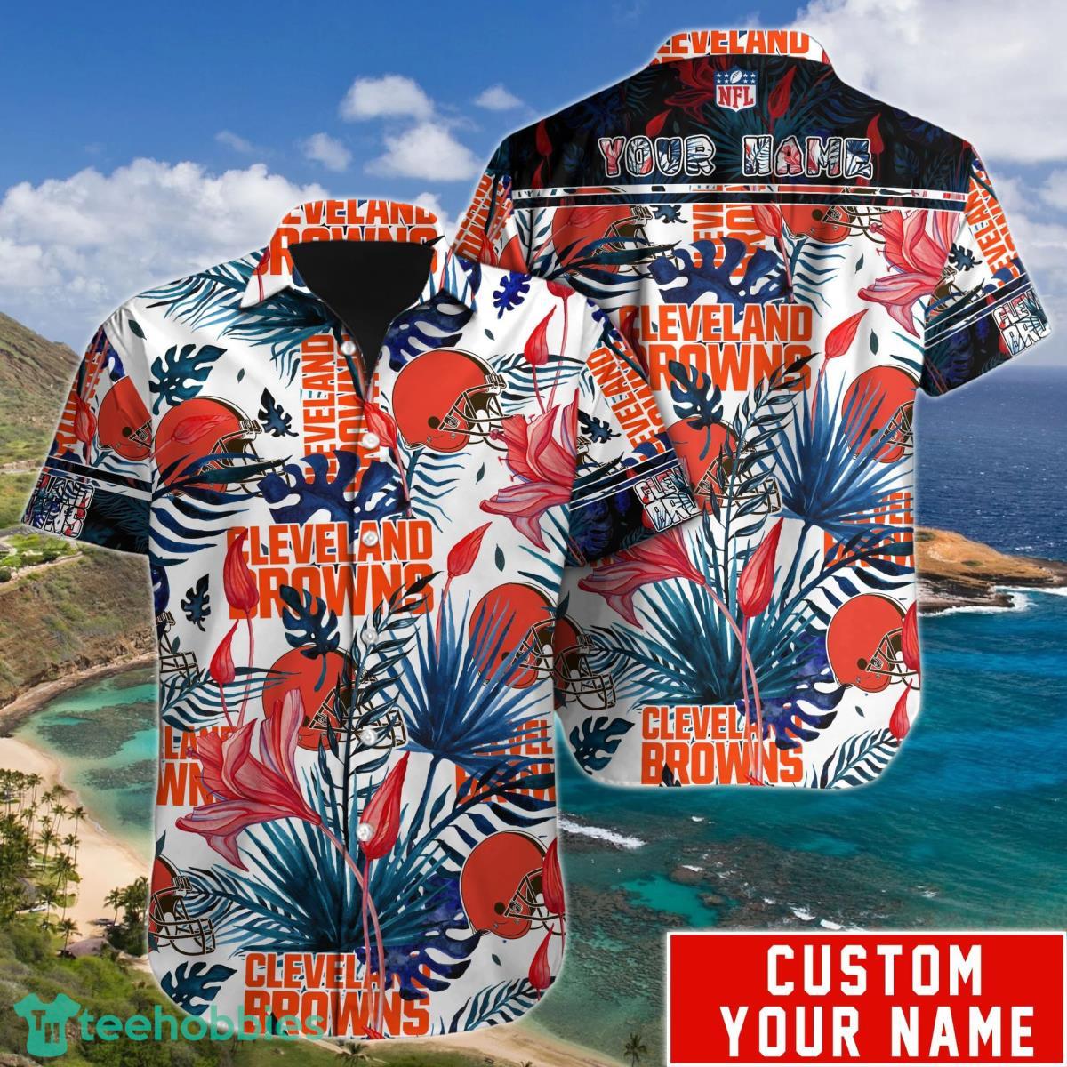 Cleveland Browns NFL Hawaiian Shirt Custom Name Unique Gift For Men Women Product Photo 1
