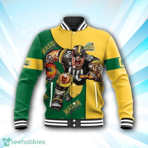 George Mason Patriots Baseball Jacket Football Go On NCAA Product Photo 1