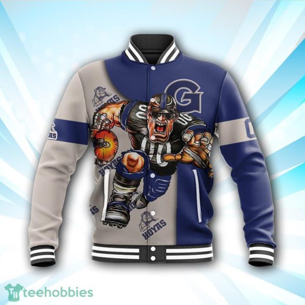 Georgetown Hoyas Baseball Jacket Football Go On NCAA Product Photo 1