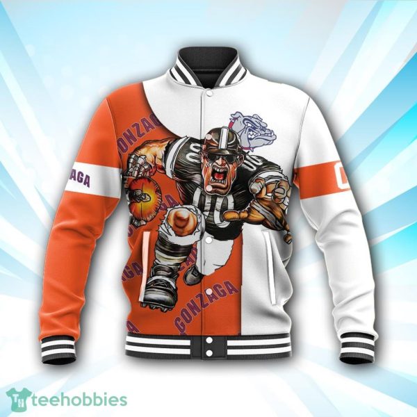 Gonzaga Bulldogs Baseball Jacket Football Go On NCAA Product Photo 1