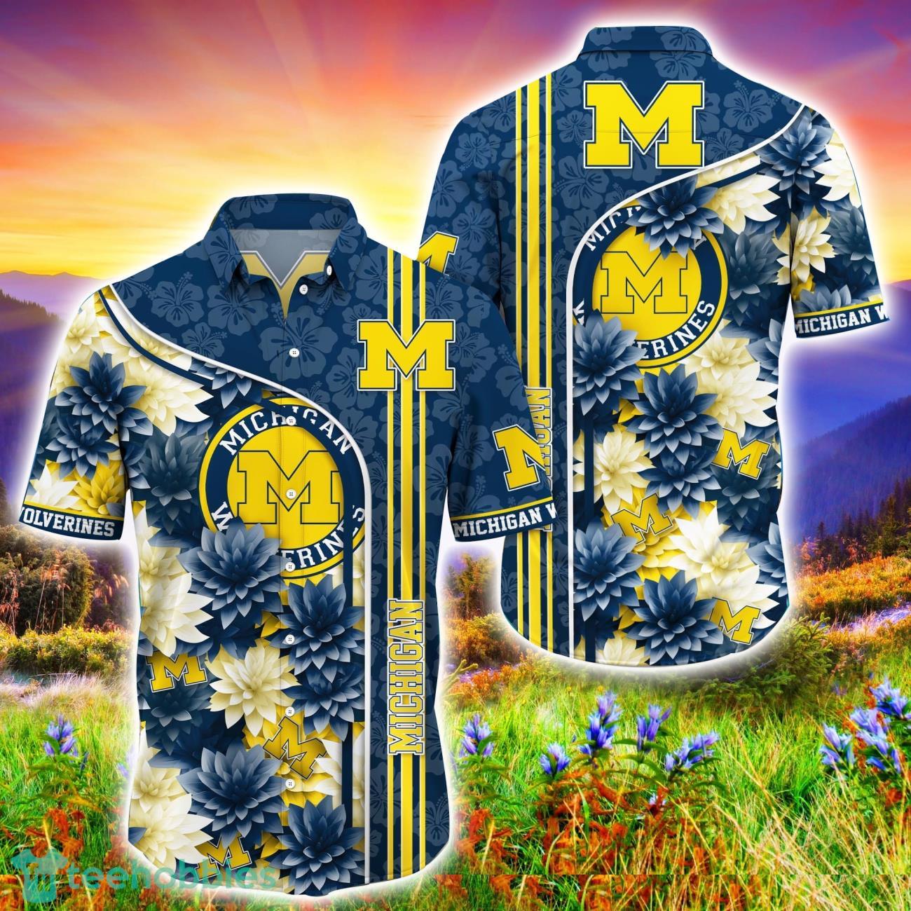 Michigan Wolverines Hawaiian Shirt Beach Gift For Men And Women Product Photo 1