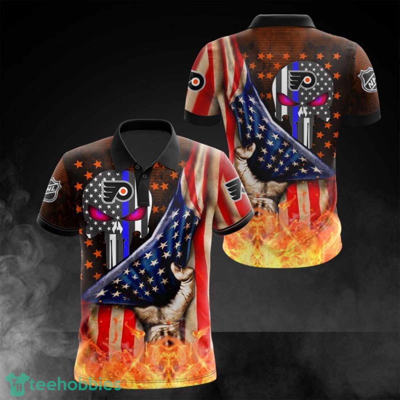 Philadelphia Flyers Printing 3D Polo Shirt All Over Printed Sport Team Polo Product Photo 1