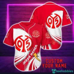 1. FSV Mainz 05 Personalized Name 3D Baseball Jersey Shirt For Fans Product Photo 1
