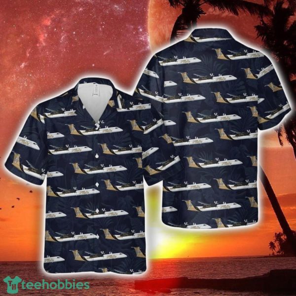Alaska Airlines Q400 UI Short Sleeve Aloha Hawaiian Shirt - Alaska Airlines Q400 UI Hawaiian Shirt nPW