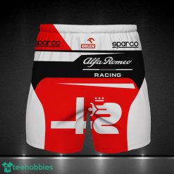Alfa Romeo Racing ORLEN Printing Red White 3D Beach Shorts For Men Summer Gift Product Photo 1