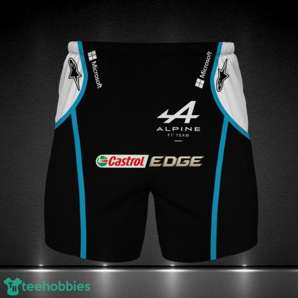 Alpine F1 Team Printing 3D Beach Shorts For Men Summer Gift Black Shorts Product Photo 1