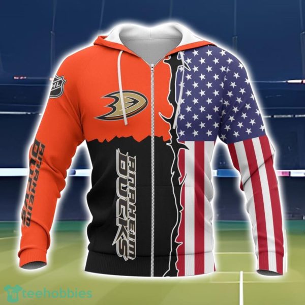 Anaheim Ducks 3D All Over Printed T-shirt Hoodie Sweatshirt Product Photo 2
