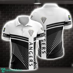 Angers SCO Striped Style 3D Polo Shirt Shirt For Sport Golf Lover Product Photo 1