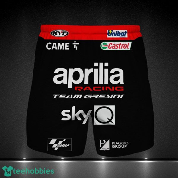 Aprilia Racing Team Gresini Printing 3D Beach Shorts 3D Beach Shorts Limited Design For Fans Product Photo 1