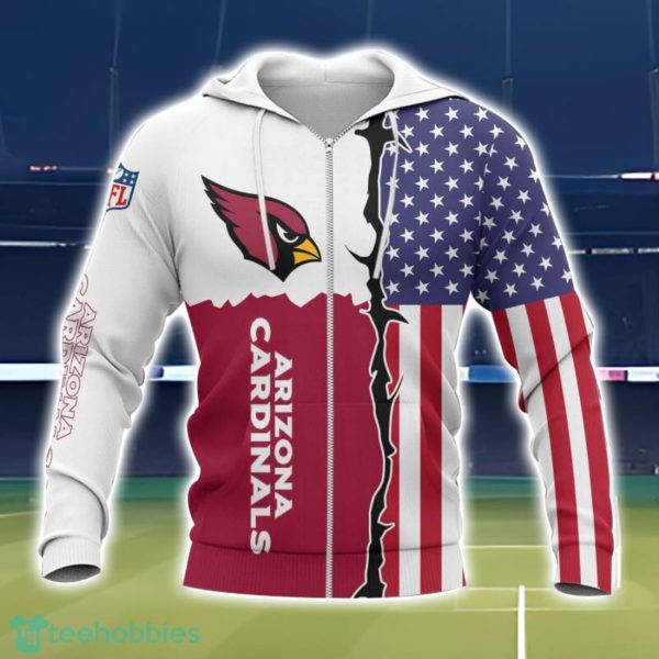 Arizona Cardinals 3D All Over Printed T-Shirt Sweatshirt Hoodie Product Photo 2