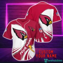 Arizona Cardinals Personalized Name 3D Baseball Jersey Shirt For Fans Product Photo 1