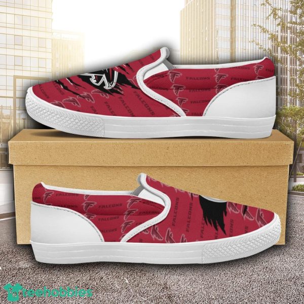 Atlanta Falcons Logo Team Slip On Shoes Trending Goft For Fans Product Photo 2