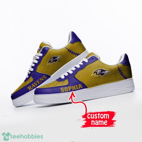 Baltimore Ravens Air Force 1 Sneakers Baltimore Ravens Shoes Product Photo 3