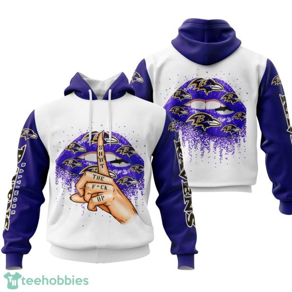Baltimore Ravens Lips 3D Printing Hoodie For Men And Women Product Photo 1