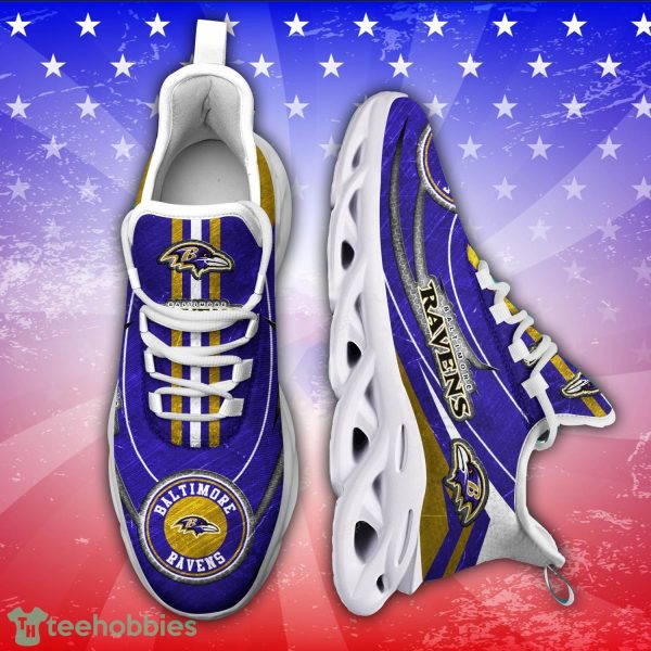 Baltimore Ravens NFL Running Sneakers Max Soul Shoes Sport Season Gift Product Photo 1