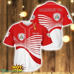 Barnsley F.C 3D Printing Baseball Jersey Shirt Custom Name For Fans Product Photo 1