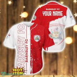 Barnsley F.C 3D Printing Baseball Jersey Shirt Personalized Name Product Photo 1