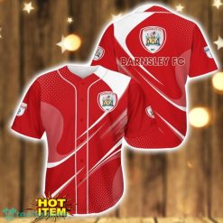Barnsley F.C 3D Printing Red Baseball Jersey Shirt Product Photo 1