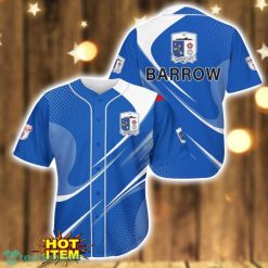 Barrow AFC 3D Printing Blue Baseball Jersey Shirt Product Photo 1