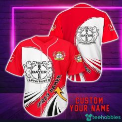 Bayer 04 Leverkusen Personalized Name 3D Baseball Jersey Shirt For Fans Product Photo 1