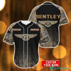 Bentley Hunting pattern 3D Baseball Jersey Shirt For Men And Women Car Lover Gift Custom Name Product Photo 1