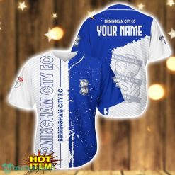 Birmingham City F.C 3D Printing Baseball Jersey Shirt Personalized Name Product Photo 1