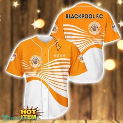 Blackpool F.C 3D Baseball Jersey Shirt Team Gift Summer Gift Custom Name Product Photo 1