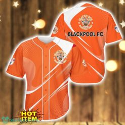 Blackpool F.C 3D Printing Orange Baseball Jersey Shirt Product Photo 1