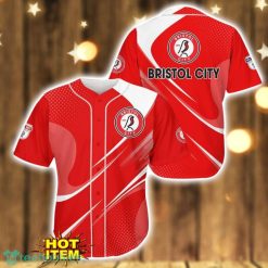 Bristol City 3D Printing Red Baseball Jersey Shirt Product Photo 1