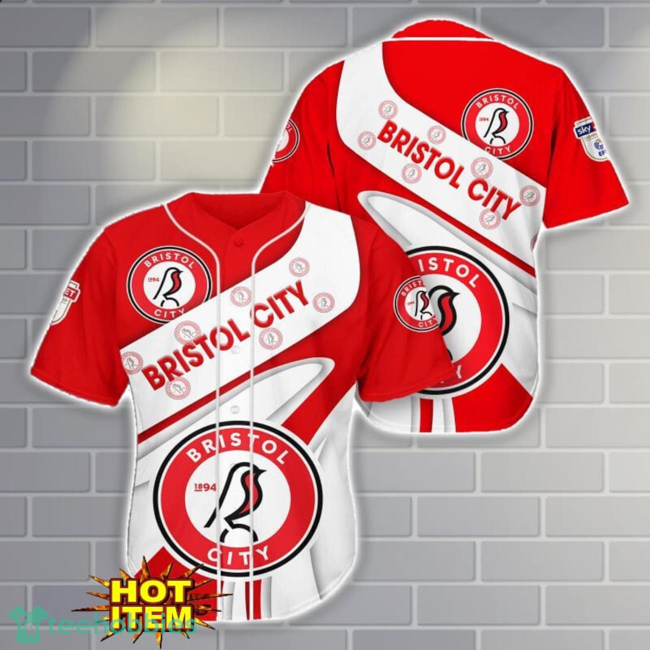 Bristol City Baseball Jersey Shirt 3D Printing Product Photo 1