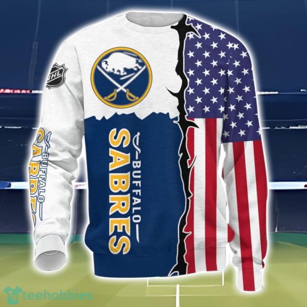 Buffalo Sabres US Flag 3D All Over Printed T-shirt Hoodie Sweatshirt Product Photo 3