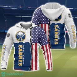 Buffalo Sabres US Flag 3D All Over Printed T-shirt Hoodie Sweatshirt Product Photo 1