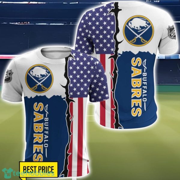 Buffalo Sabres US Flag 3D All Over Printed T-shirt Hoodie Sweatshirt Product Photo 5
