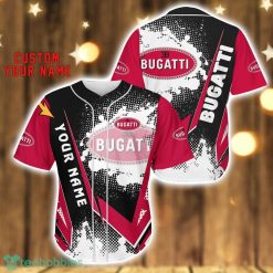 Bugatti Baseball Jersey Shirt 3D Printing Gift For Car Lover Custom Name Gift Product Photo 1