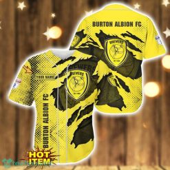 Burton Albion F.C 3D Baseball Jersey Shirt Team Gift Summer Gift Custom Name Product Photo 1